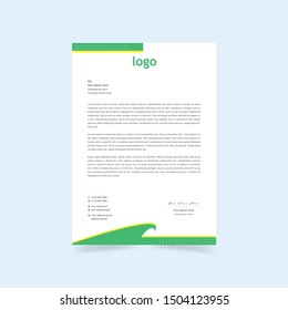 Modern Business style letter head templates for your project design,Vector illustration letterhead design.