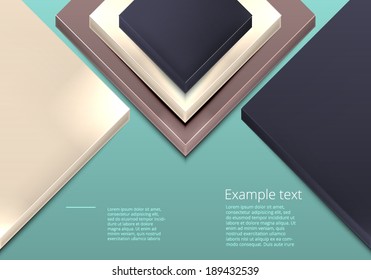 Modern business style options banner. Vector illustration.