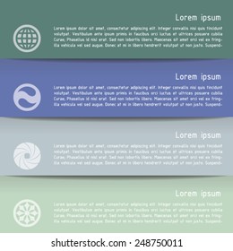 Modern business style options banner. Vector illustration. Can be used for workflow layout, diagram, number options, step up options, web design, infographics.