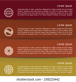 Modern business style options banner. Vector illustration. Can be used for workflow layout, diagram, number options, step up options, web design, infographics.