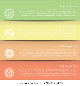 Modern business style options banner. Vector illustration. Can be used for workflow layout, diagram, number options, step up options, web design, infographics.