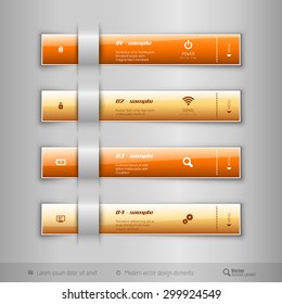 Modern business tabs for infographics. Template for web design, presentation, education, banner, brochure and flyer.