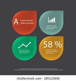 modern business tag concept Vector illustration. can be used for workflow layout, diagram, number options , web design, infographics.