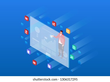 Modern business technology and financial data analysis