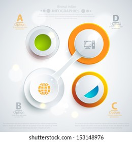 Modern business template style. Web info graphic banner sample. Vector illustration for business presentation.