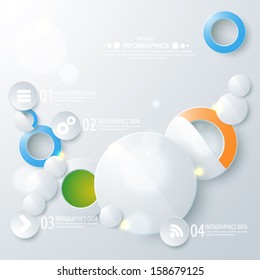 Modern business template style. Web info graphic banner shape. Vector illustration for biz presentation.