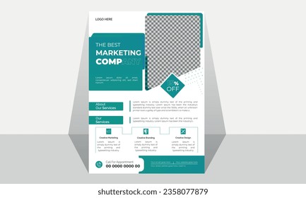 Modern Business Template vector design for Corporate Flyer Presentation.
