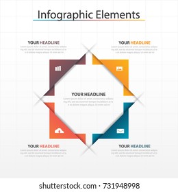 Modern business timeline process chart infographics template. Vector banner used for presentation and workflow layout diagram, web design. Abstract elements of graph 6 steps options.