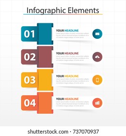 Modern business timeline process chart infographics template. Vector banner used for presentation and workflow layout diagram, web design. Abstract elements of graph 