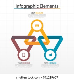 Modern business timeline process chart infographics template. Vector banner used for presentation and workflow layout diagram, web design. Abstract elements of graph 