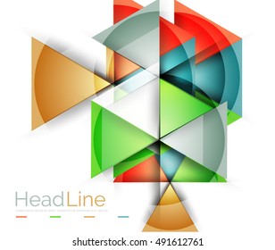 Fondo abstracto del triángulo empresarial moderno