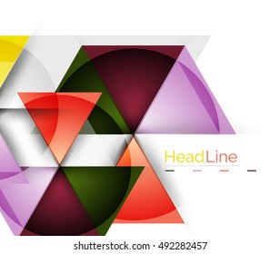 Fondo abstracto del triángulo empresarial moderno