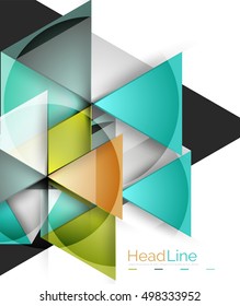 Modern business triangle abstract background
