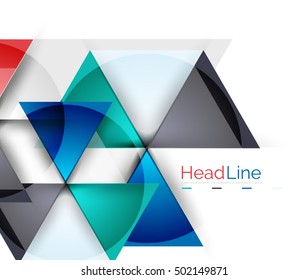 Modern business triangle abstract background