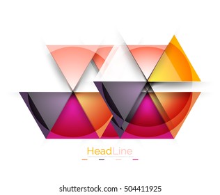 Fondo abstracto del triángulo empresarial moderno