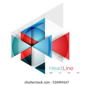 Modern business triangle abstract background