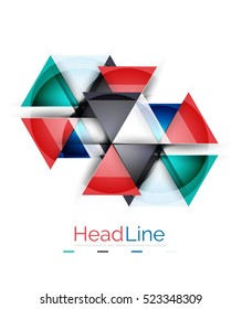 Modern business triangle abstract background