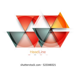 Fondo abstracto del triángulo empresarial moderno