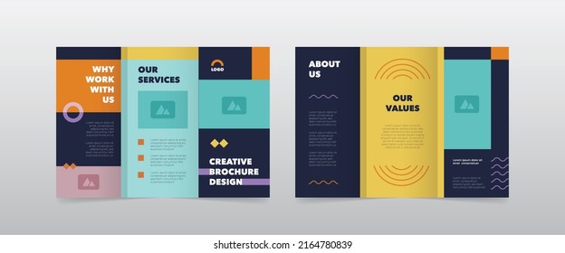 Modern Business Trifold Brochure Design Template