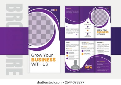 Modern Business Tri-Fold Brochure Design