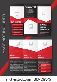Modern Business Trifold brochure template Premium Vector