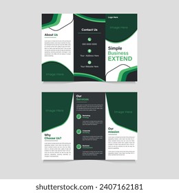 Modern Business trifold brochure templet design