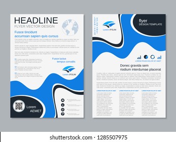 Template Vector Design Brochure Annualreport Magazine Stock Vector ...