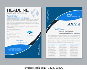 Vector Brochure Flyer Design Layout Template Stock Vector (Royalty Free ...