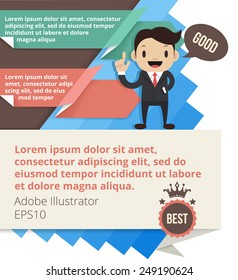 Modern business vector design template