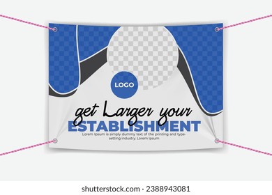 modern business vinyl banners design template
