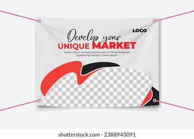 modern business vinyl banners design template