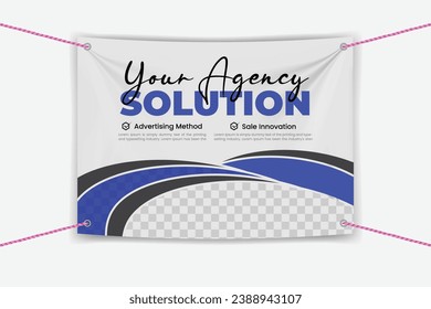 modern business vinyl banners design template