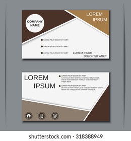 Modern business visiting card, banner, sticker, mockup, flyer, label template. Abstract vector design