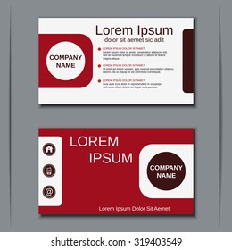Modern business visiting card, banner, badge, sticker, mockup, flyer, label vector template. Abstract geometric design.