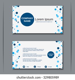 Modern business visiting card, banner, badge, sticker, mockup, flyer, label vector template. Abstract style background
