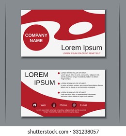 Modern business visiting card, banner, badge, poster, sticker, mockup, flyer, label vector template. Abstract geometric background.