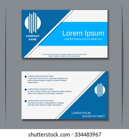 Modern business visiting card, banner, badge, poster, sticker, mockup, flyer, label vector template. Abstract style design.