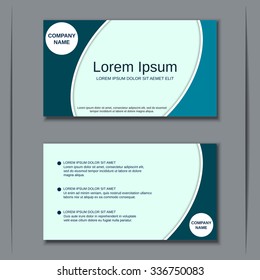 Modern business visiting card, banner, badge, poster, sticker, mockup, flyer, coupon, voucher, label vector template. Abstract style design
