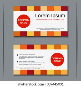 Modern business visiting card, banner, badge, poster, sticker, mockup, flyer, coupon, voucher, label template. Abstract geometric design