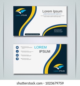 Modern business visiting card, label, sticker, badge vector design template