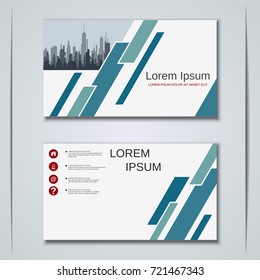 Modern business visiting card, label, sticker, badge vector design template