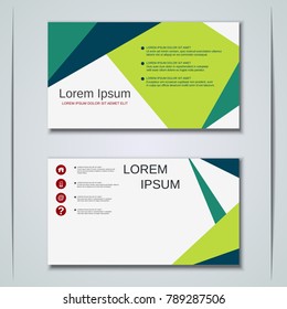 Modern business visiting card, label, sticker, badge vector design template