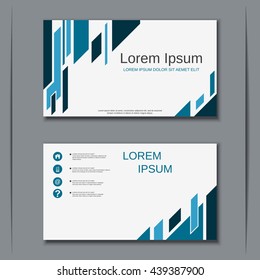 Modern business visiting card vector design template