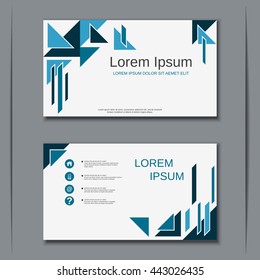 Modern business visiting card vector design template