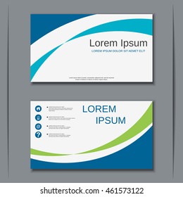 Modern business visiting card vector design template