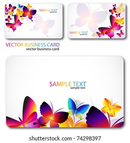 Modern Business-Card Set. Designed in the same style