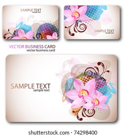 Modern Business-Card Set. Designed in the same style