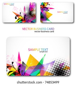 Moderno juego de tarjetas de visita. Diseñado con el mismo estilo