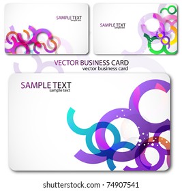 Modern Business-Card Set. Designed in the same style