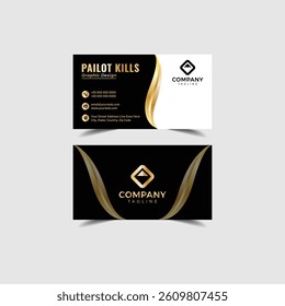 Modern bussines card design. Creative and elegant business card design.Simple business card template design. 